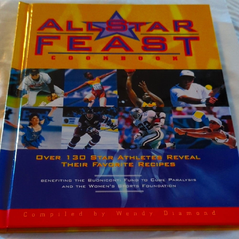 All Star Feast Cookbook Compiled By Wendy Diamond.   New.Sale
